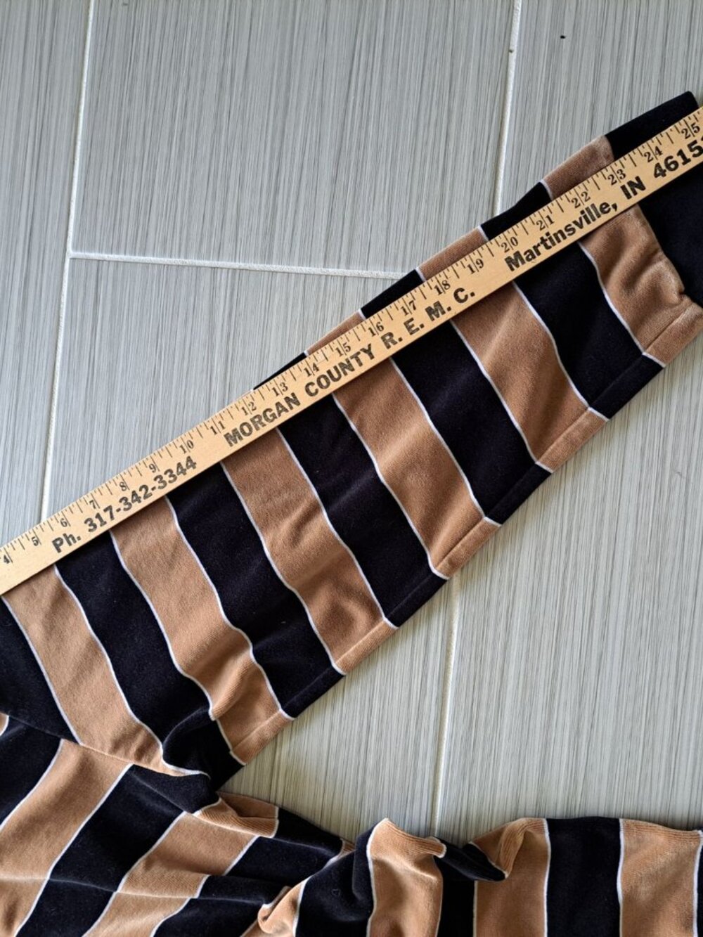 Carhartt WIP Striped Rugby Polo Black Tan Collar Men's XL Velour Long Sleeve - Picture 12 of 12
